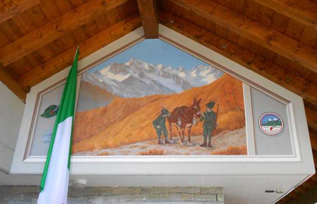 alpini bognanco affresco baita
