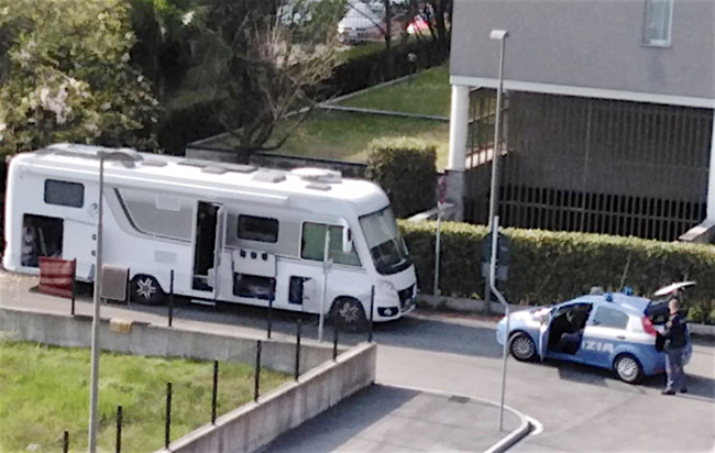 camper polizia covid