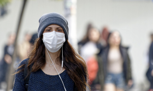 covid mascherina ragazza strada