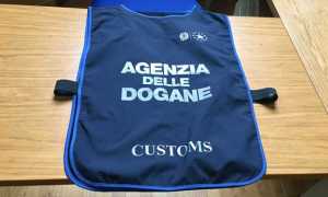 dogana giubbotto blu