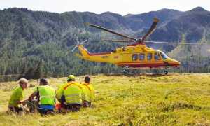 elicottero soccorritori terra
