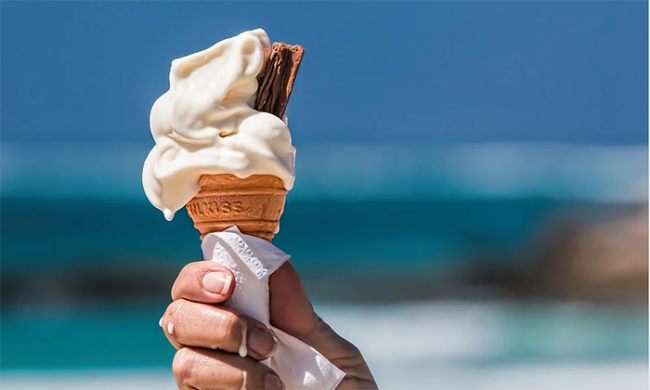 gelato sciolto cono