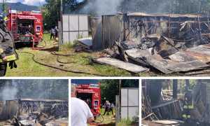 incendio magazzino vvf zornasco