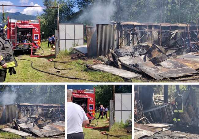 incendio magazzino vvf zornasco