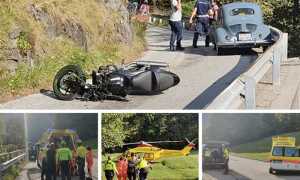 incidente moto auto epoca