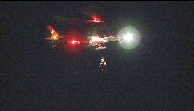 notte verricello elicottero rega