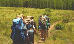 sentiero zaino spalloni