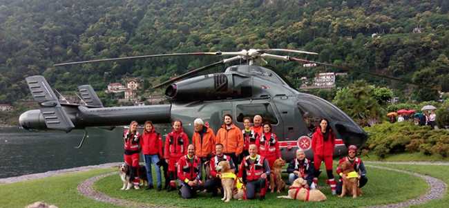 sogit elicottero volontari lago