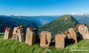 zaini montagna spalloni Cappella della Croce Montecrestese