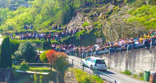 rally 2 laghi shakedown caffoni