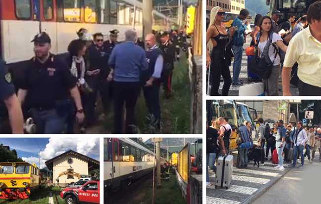 passeggeri treno bloccato sempione mix