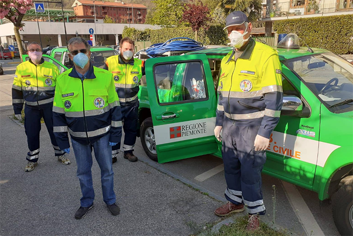 Volontari Aib del Vco, il bilancio di 8o giorni di emergenza Covid: 844 interventi effettuati da 25 squadre 
