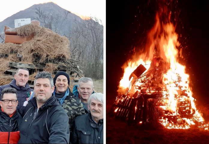 Rumianca, salta per il covid l'accensione del falò. Il rammarico e l'arrivederci dei promotori