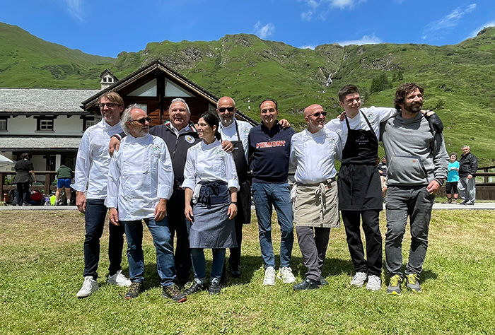 Sei grandi chef hanno firmato il successo della  BUT Gourmet sulla piana di Riale
