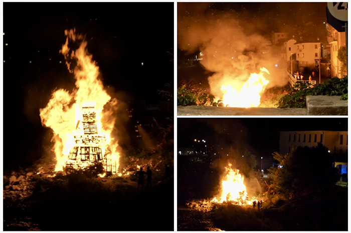 Villadossola: il ritorno della tradizione dei falò sull'Ovesca per San Bartolomeo