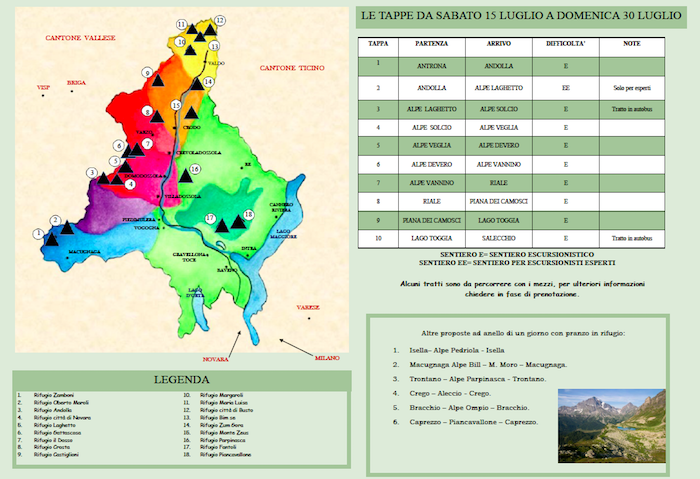 ll mese di luglio all'insegna del Trekking con le guide escursionistiche del Vco